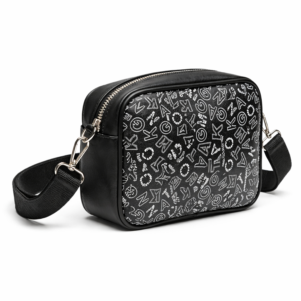 Quality Letter Pattern Compact Crossbody Bag